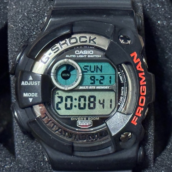 Casio G-Shock DW-9900-1A Titanium Frogman Black 9900 Digital Diving Watch READ - Picture 1 of 14
